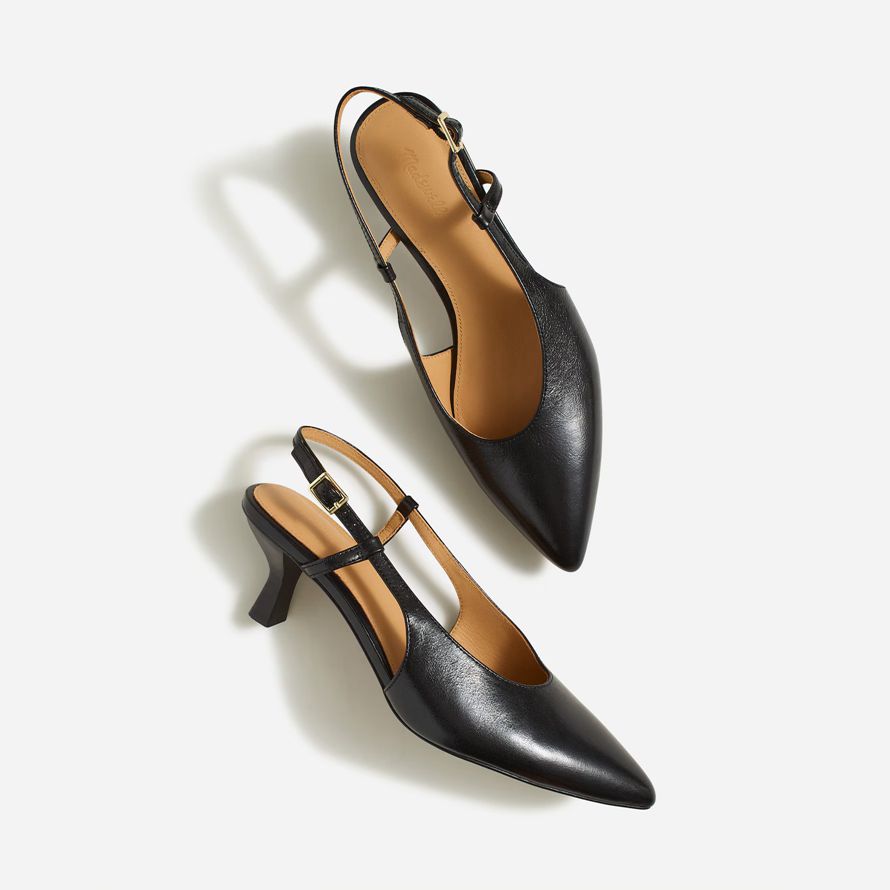 black womens madewell the debbie slingback heels