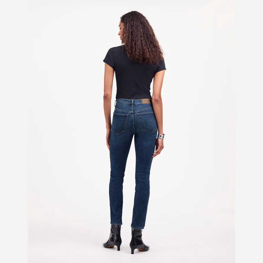 madewell stovepipe womens jeans blue