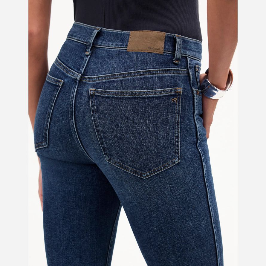 madewell stovepipe womens jeans blue