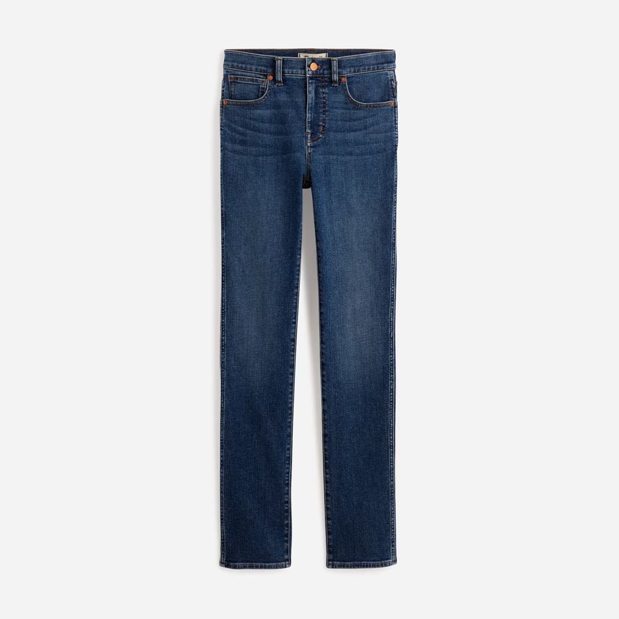 madewell stovepipe womens jeans blue
