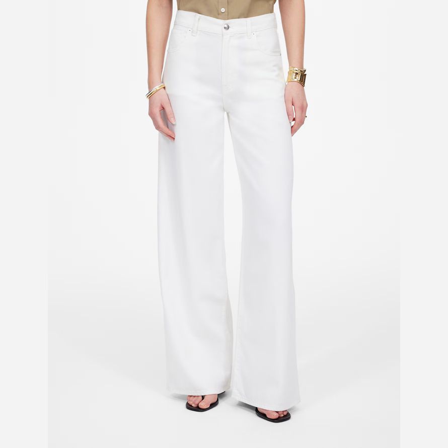 white womens madewell superwide-leg airy jeans