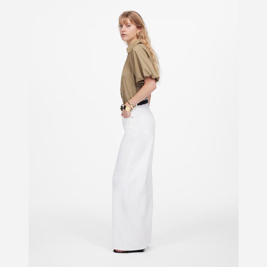 white womens madewell superwide-leg airy jeans