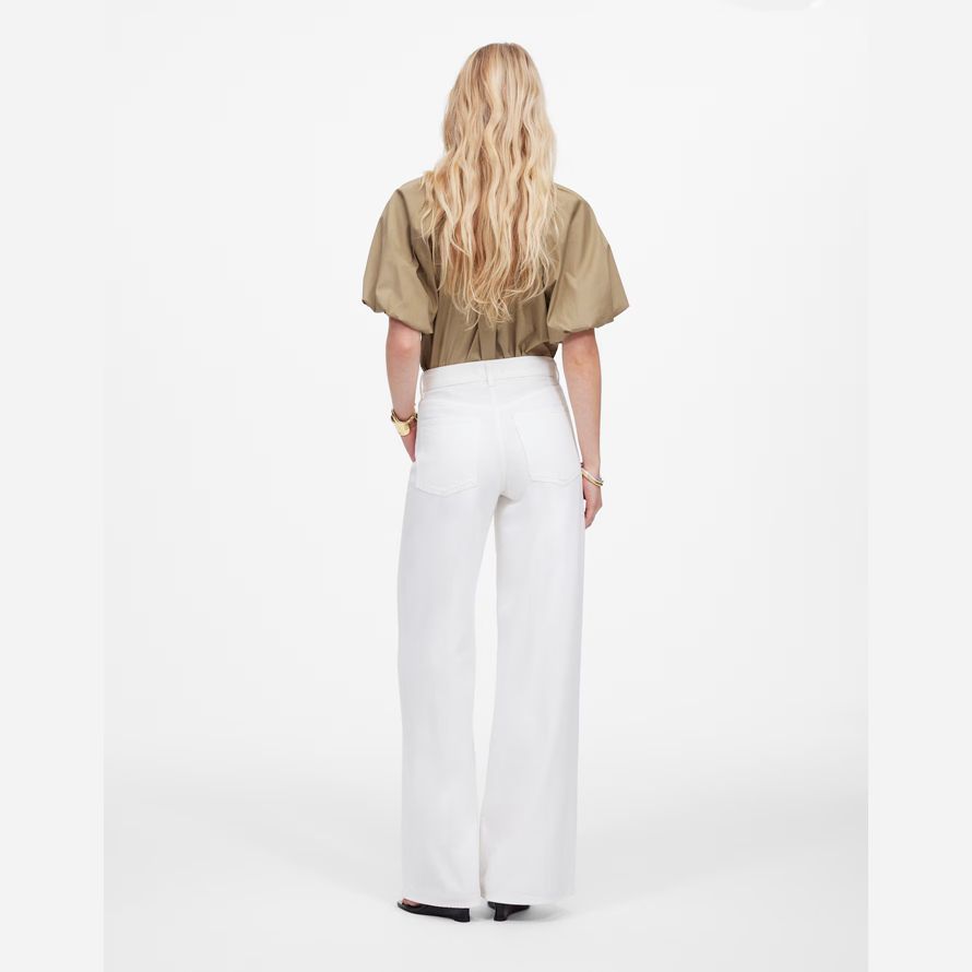 white womens madewell superwide-leg airy jeans