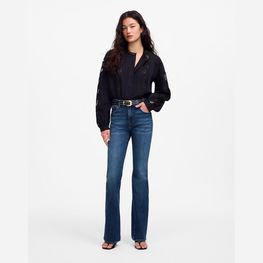 madewell the vintage flare womens jeans blue