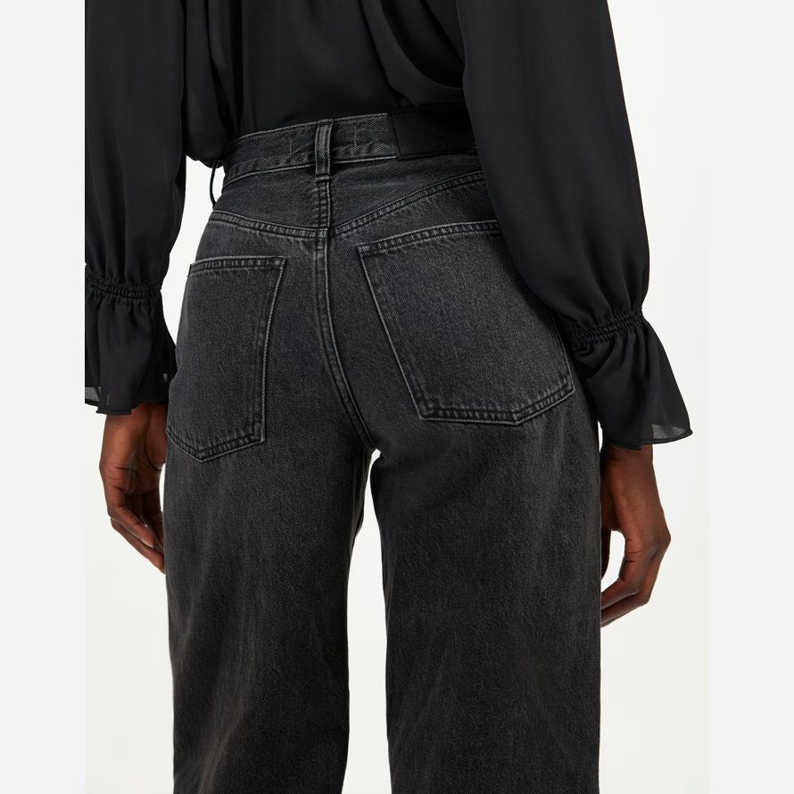 madewell 90s superwide-leg womens jeans black