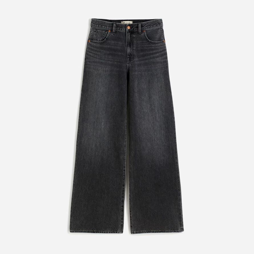 madewell 90s superwide-leg womens jeans black
