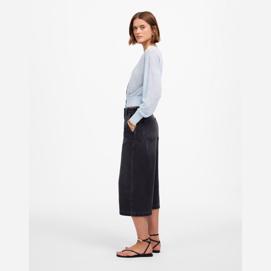 black madewell denim culottes womens jeans