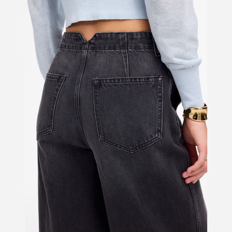 black madewell denim culottes womens jeans