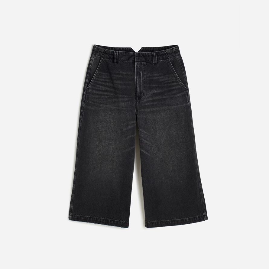 black madewell denim culottes womens jeans