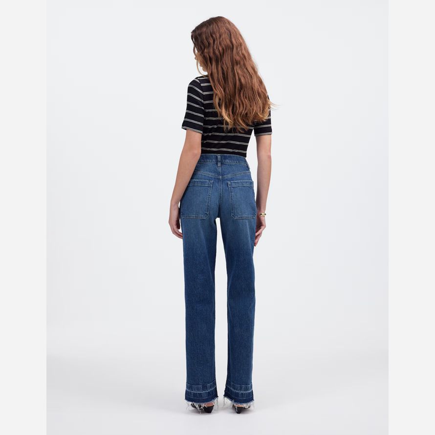 madewell emmett wide-leg womens jeans blue