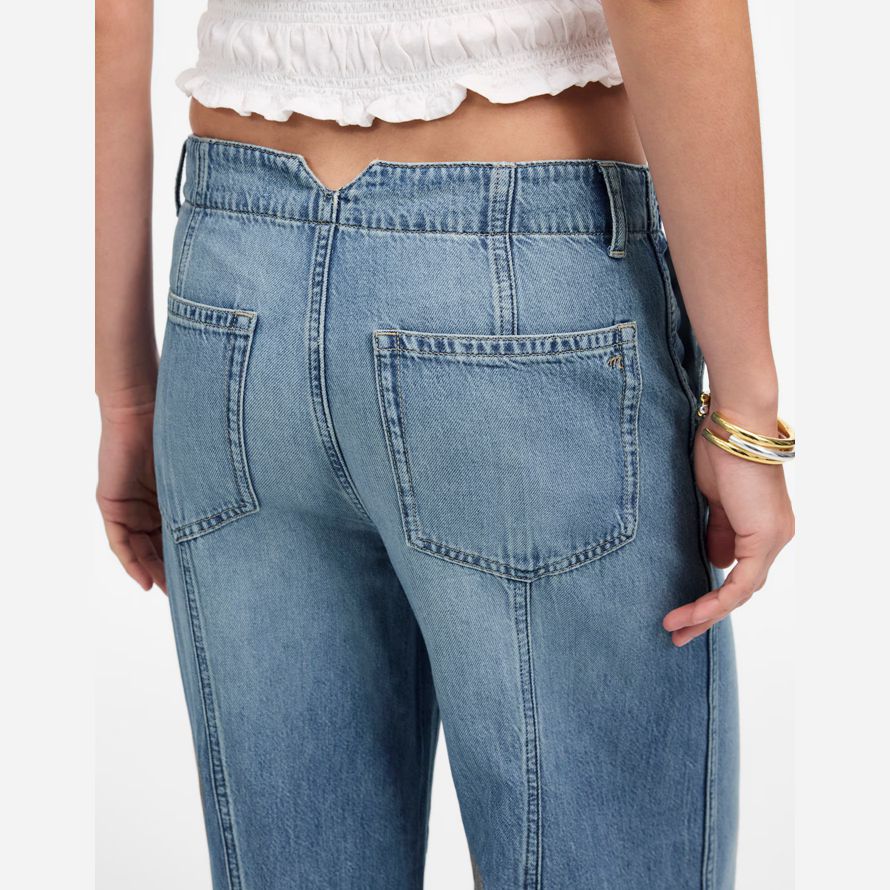 blue madewell wide-sweep womens jeans