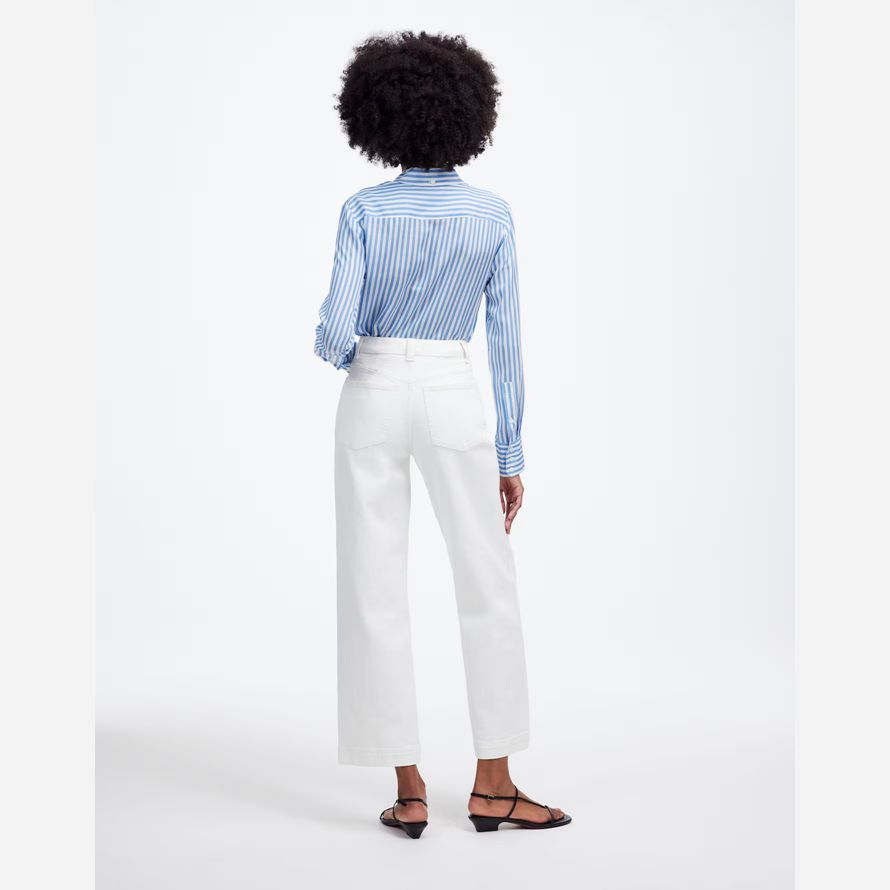 white womens madewell the perfect vintage wide-leg crop jeans