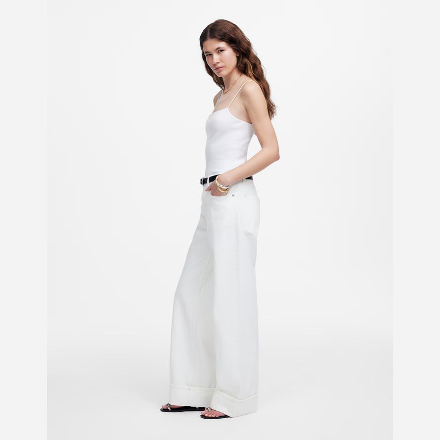 white madewell low-slung baggy womens jeans