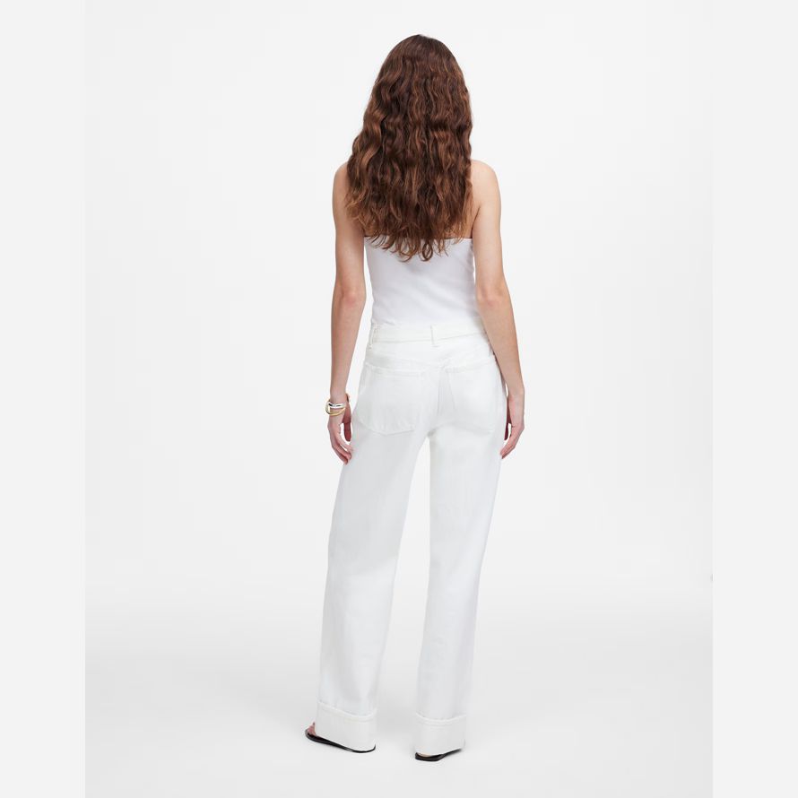 white madewell low-slung baggy womens jeans