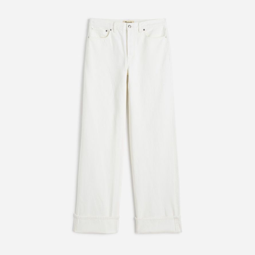 white madewell low-slung baggy womens jeans