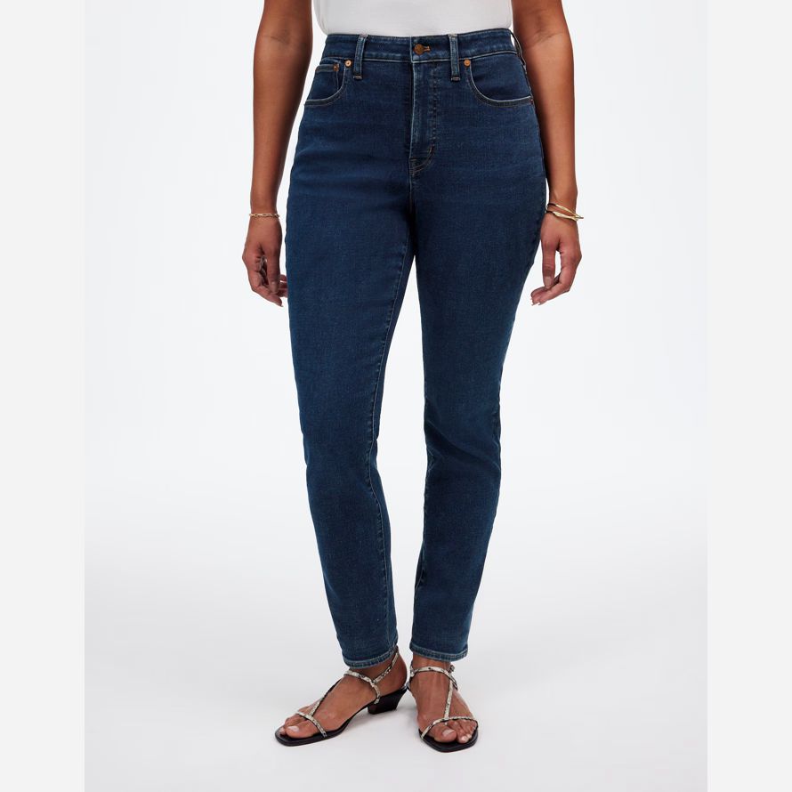 womens madewell the curvy perfect vintage jeans blue