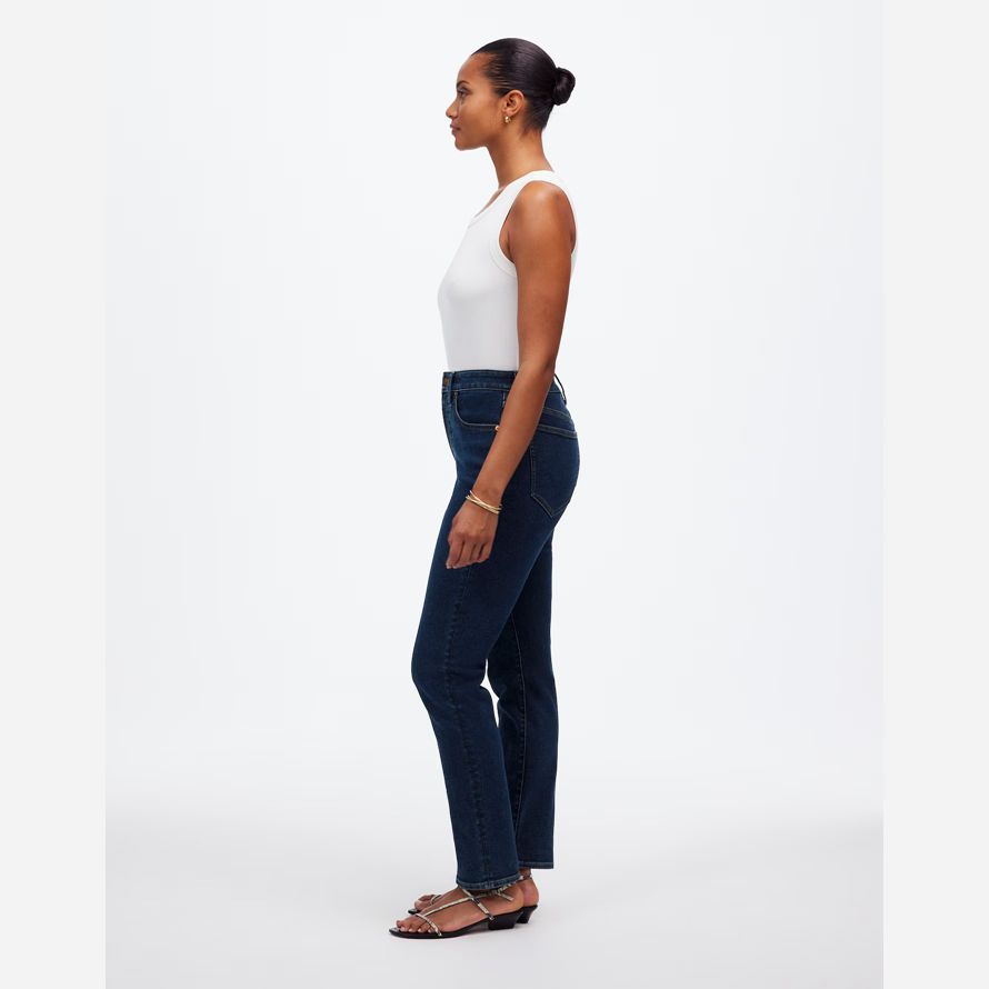 womens madewell the curvy perfect vintage jeans blue