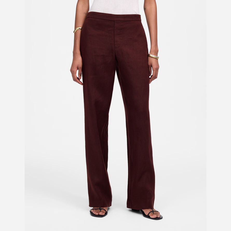 chocolate womens madewell the easy pull-on pants