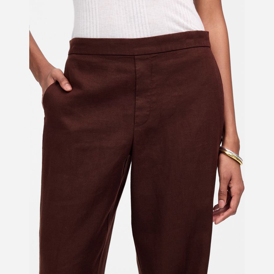 chocolate womens madewell the easy pull-on pants