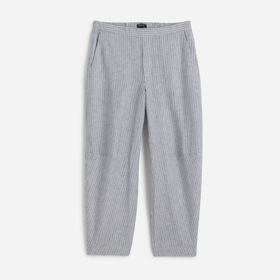 grey madewell pull-on barrel womens pants