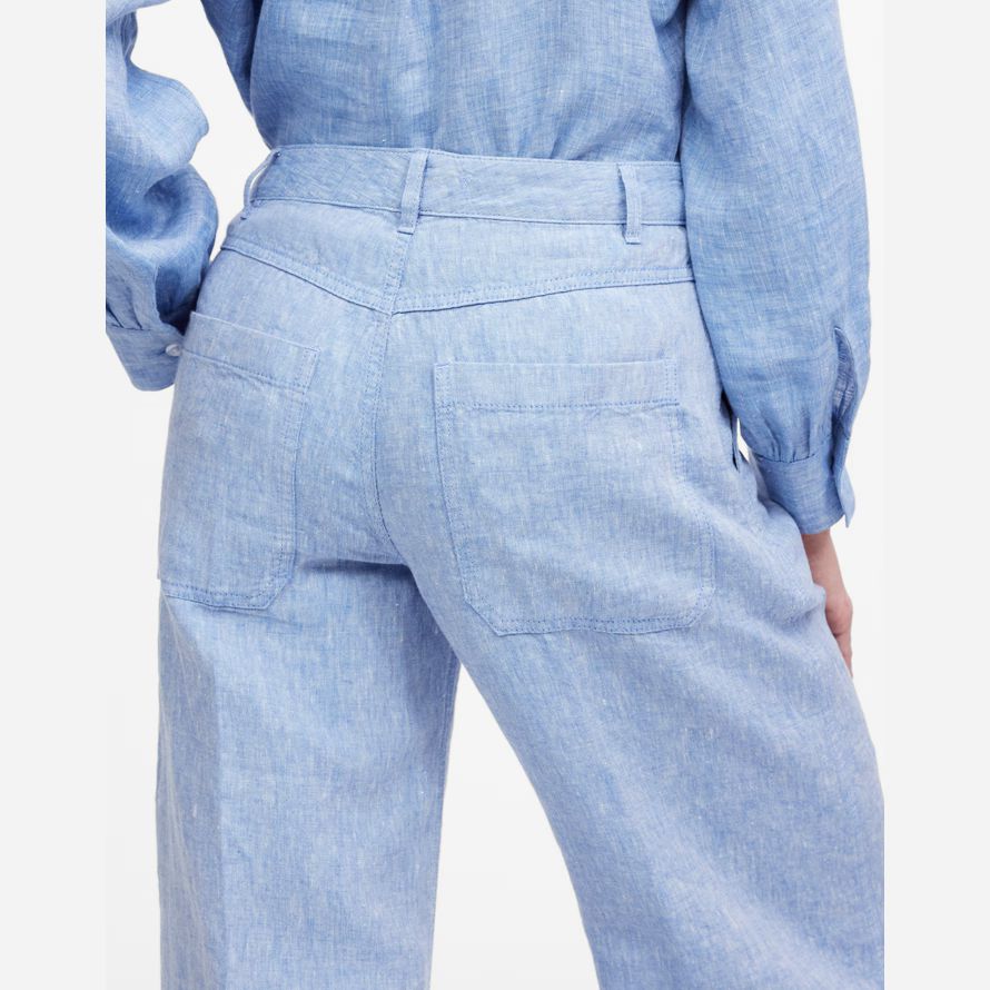 blue madewell the zoe relaxed wide womens pants