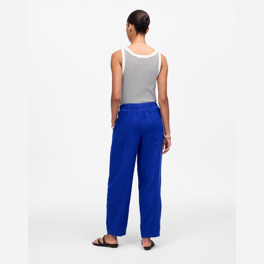 blue madewell pull-on barrel womens pants