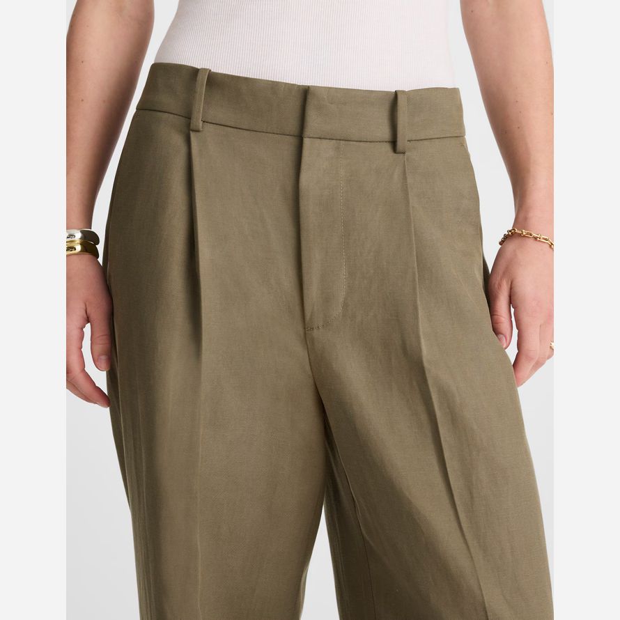 khaki green madewell slouchy straight womens pants