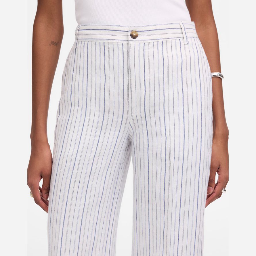 white blue womens madewell the zoe relaxed wide pants
