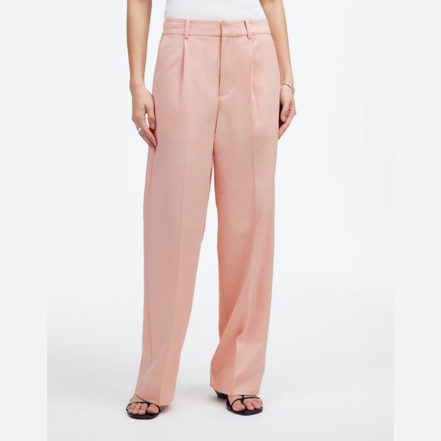 madewell slouchy straight womens pants rose