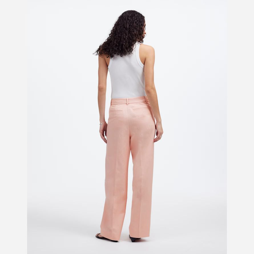 madewell slouchy straight womens pants rose
