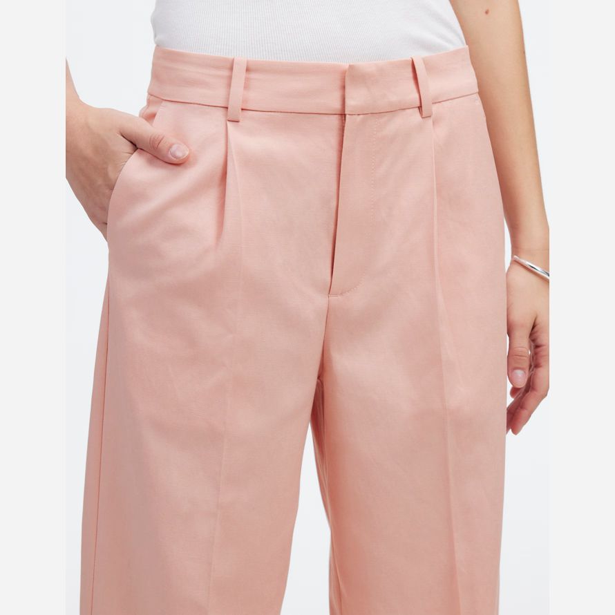 madewell slouchy straight womens pants rose