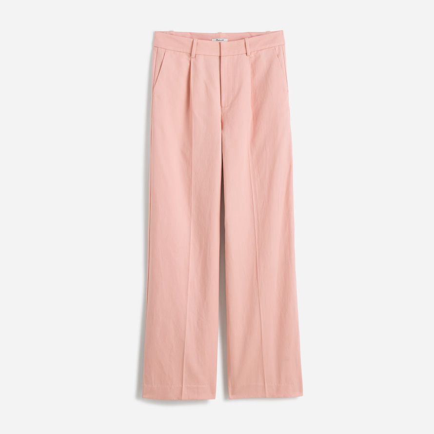madewell slouchy straight womens pants rose