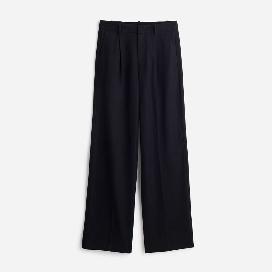 black madewell slouchy straight womens pants