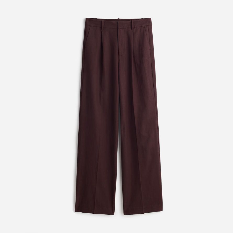 chocolate madewell slouchy straight womens pants