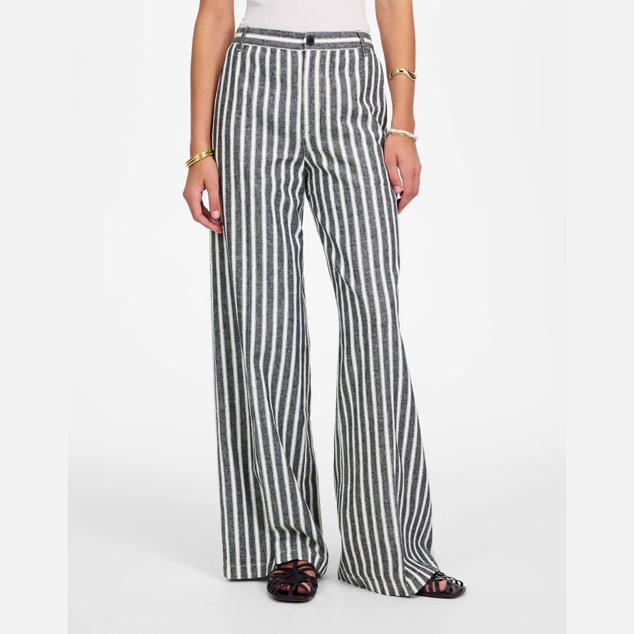 womens madewell the zoe relaxed wide pants white black