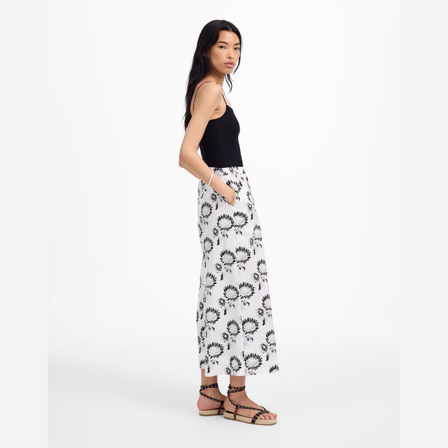 white black madewell pull-on cotton womens pants