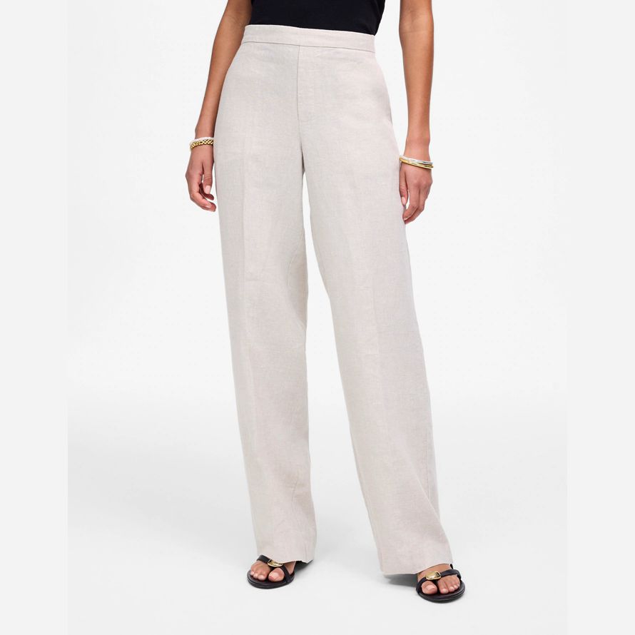 madewell the easy pull-on womens pants white