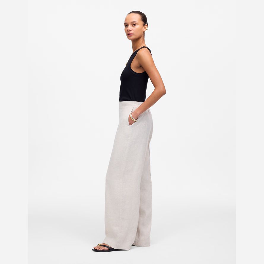 madewell the easy pull-on womens pants white