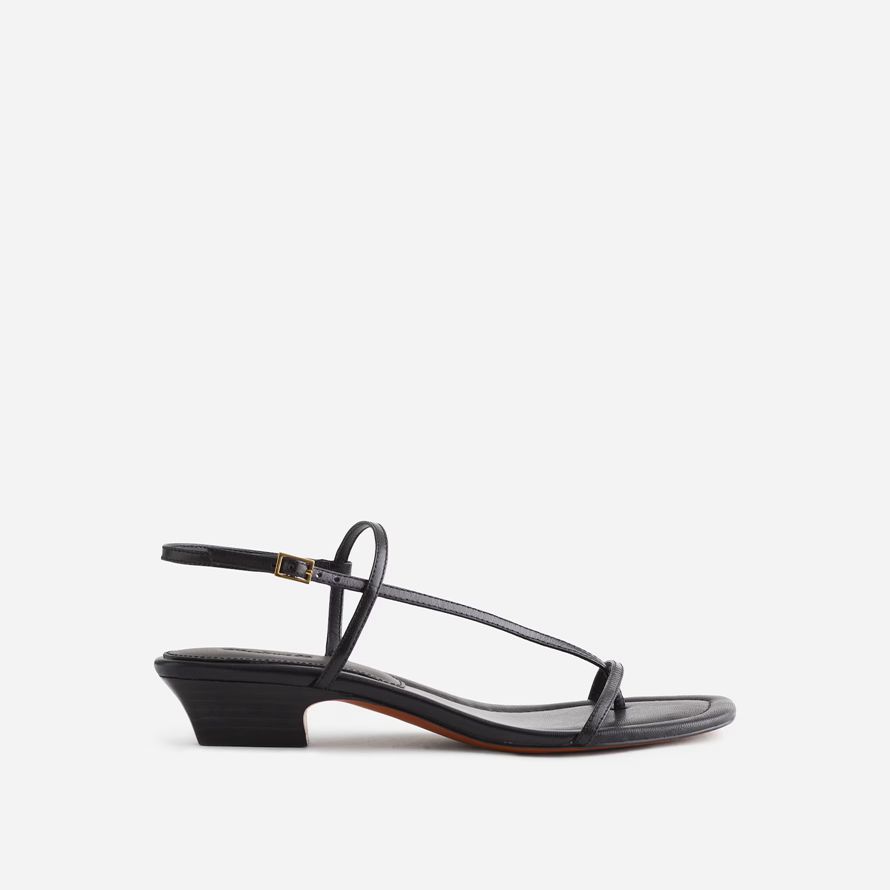 black madewell the maycie asymmetric t-strap womens sandals