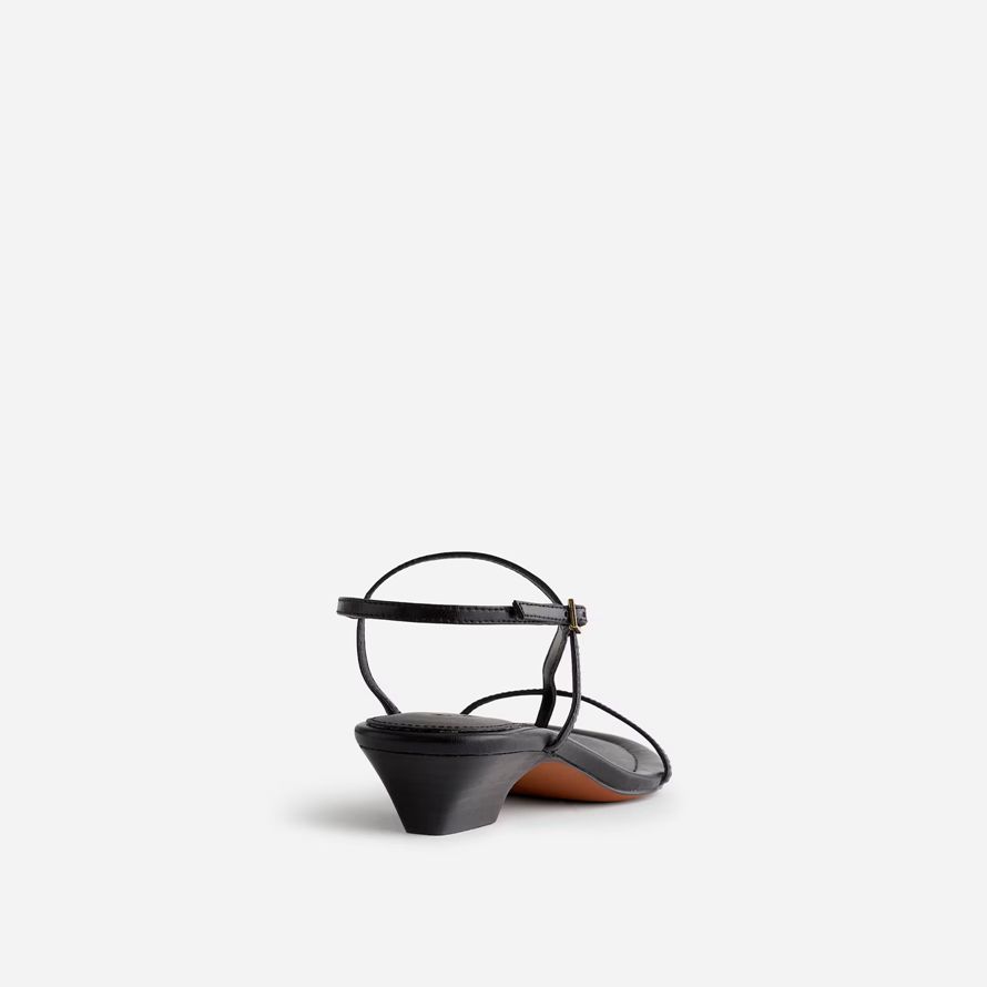 black madewell the maycie asymmetric t-strap womens sandals