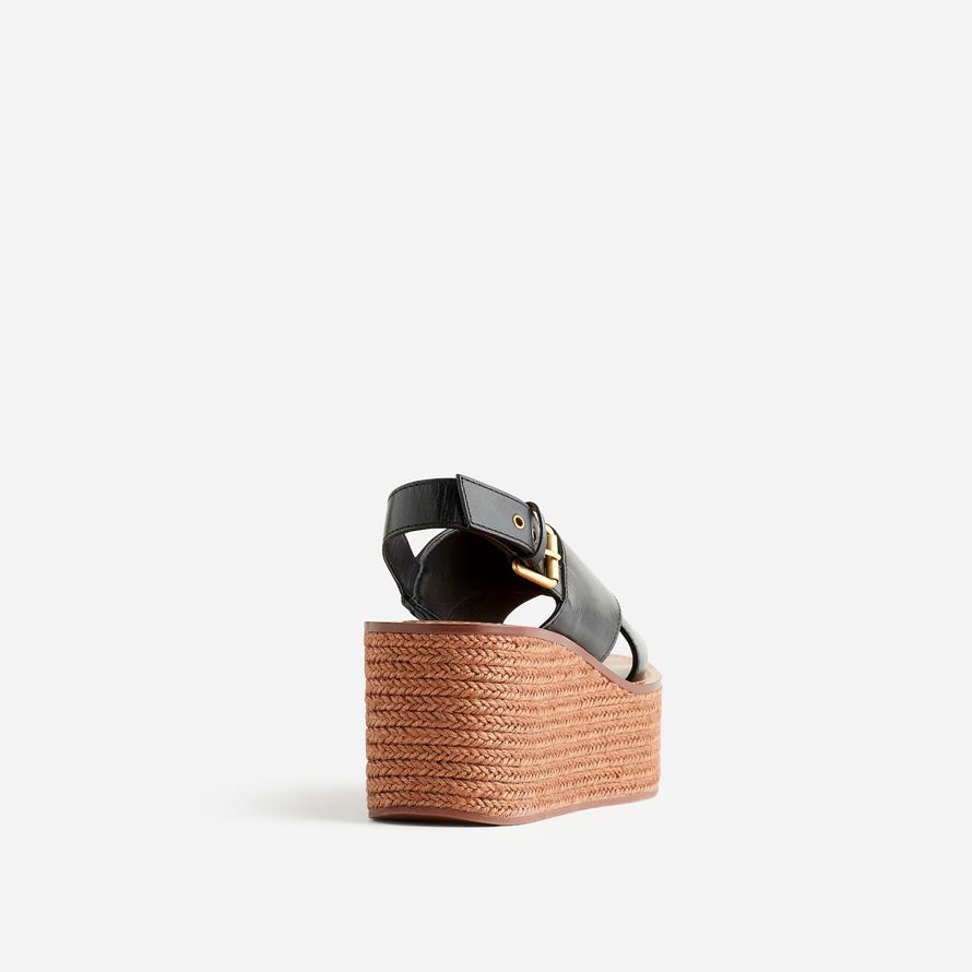 womens madewell the amee wedge sandals black