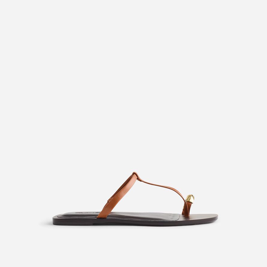 brown madewell the dessa toe ring womens sandals