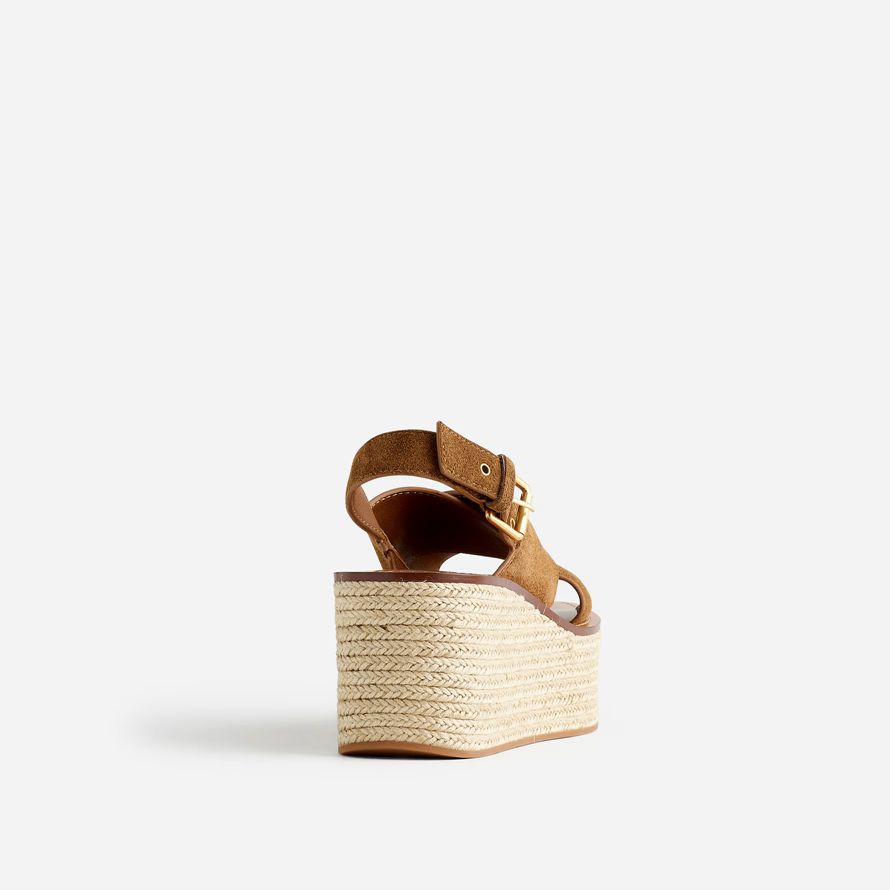 brown madewell the amee wedge womens sandals