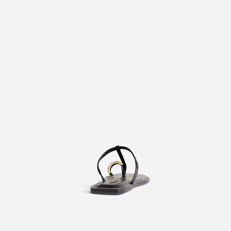 black womens madewell the dessa toe ring sandals
