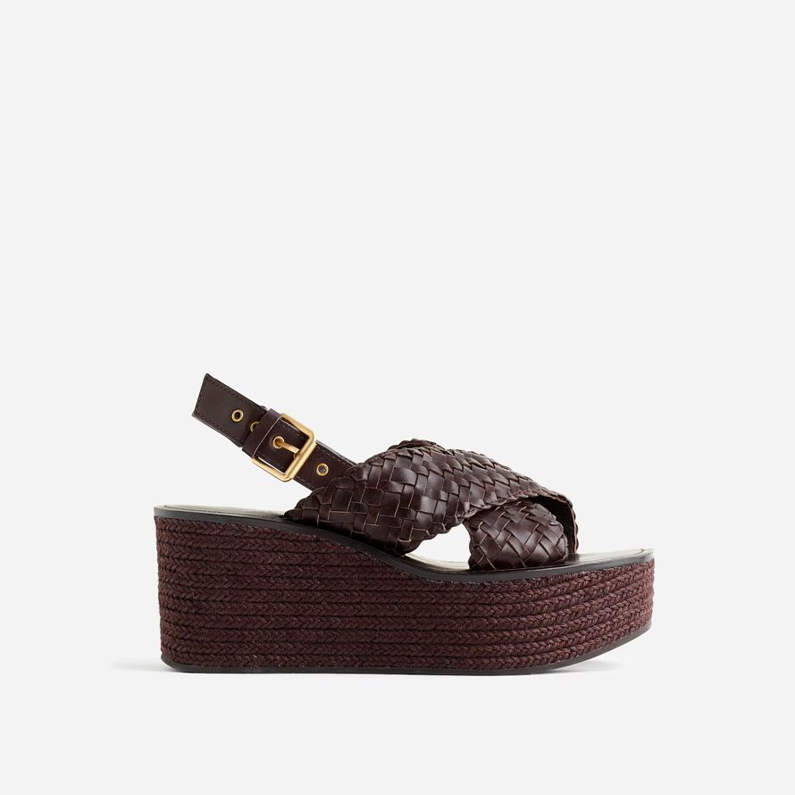 chocolate madewell the amee wedge womens sandals