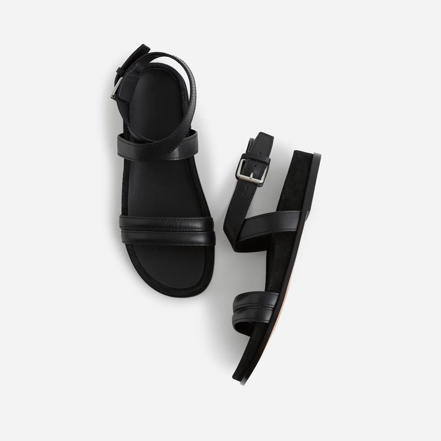black madewell the caro ankle-wrap womens sandals