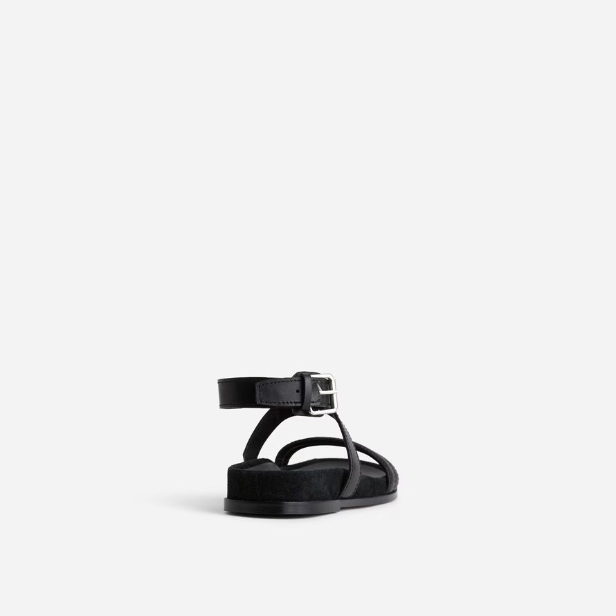 black madewell the caro ankle-wrap womens sandals