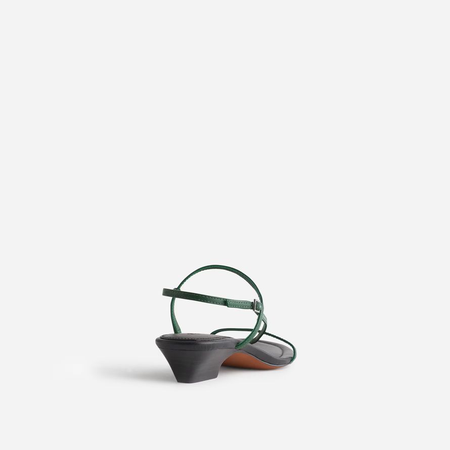 black green womens madewell the maycie asymmetric t-strap sandals