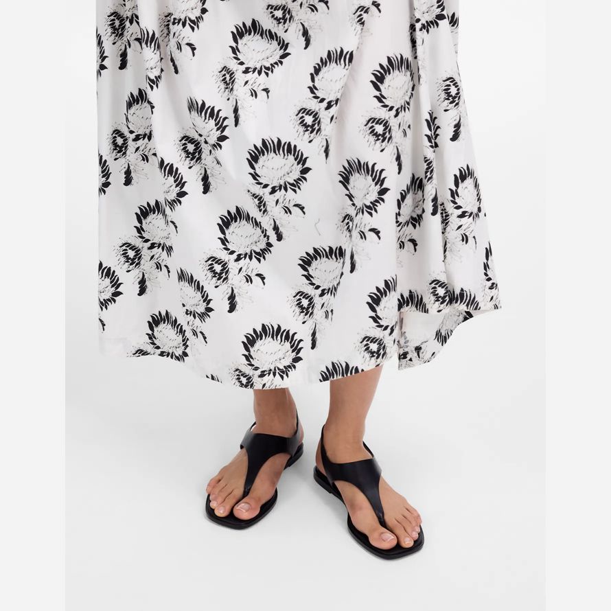 madewell the kira covered thong womens sandals black