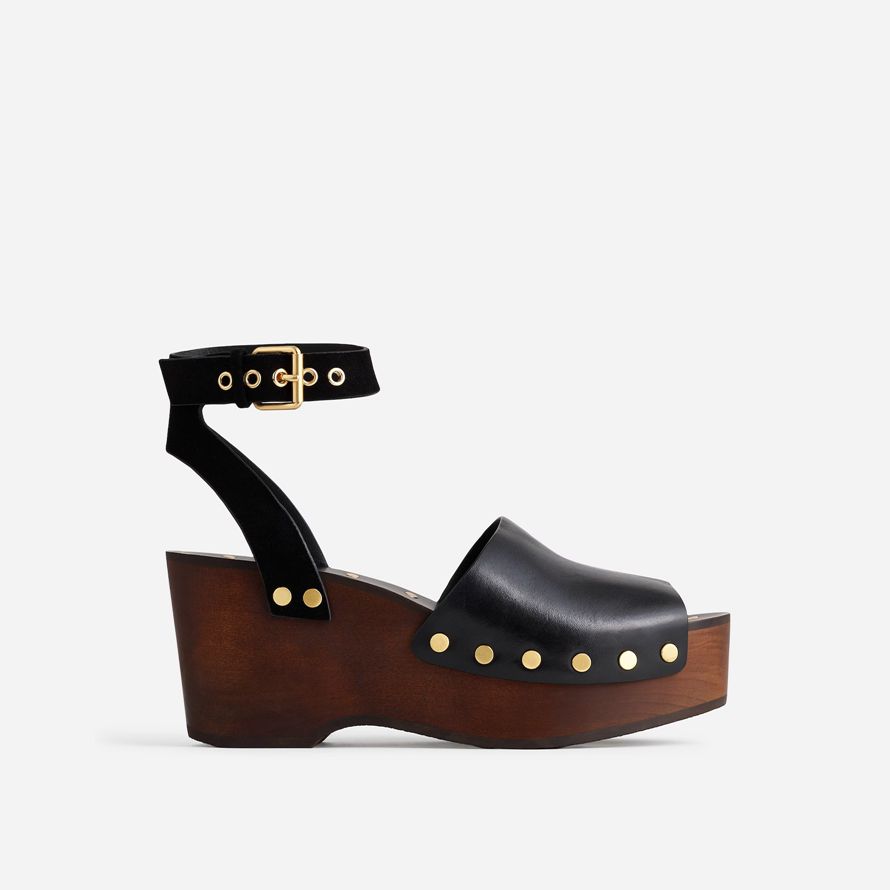 black madewell the anouk platform clog womens sandals